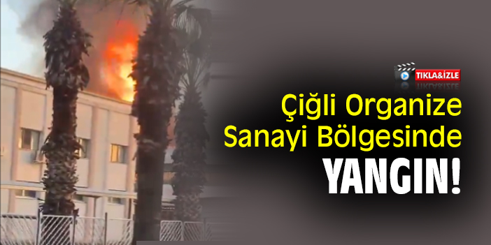 Çiğli Organize Sanayi Bölgesinde yangın!