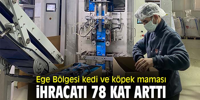 Ege Bölgesi kedi ve köpek maması ihracatı 78 kat arttı