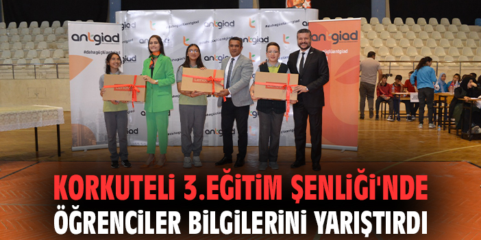 Korkuteli 3.Eğitim Şenliği'nde öğrenciler bilgilerini yarıştırdı