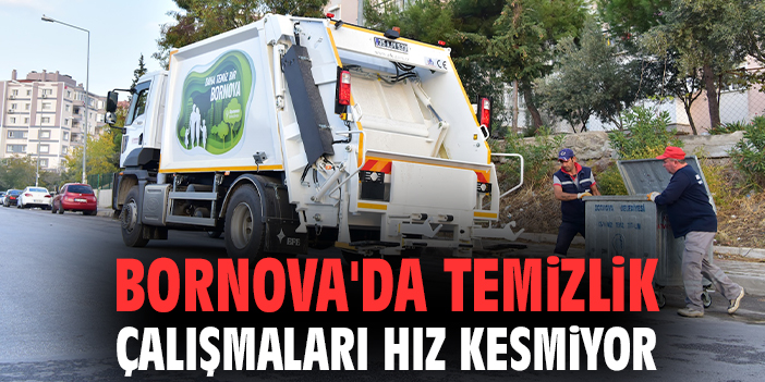 Bornova'da temizlik çalışmaları hız kesmiyor