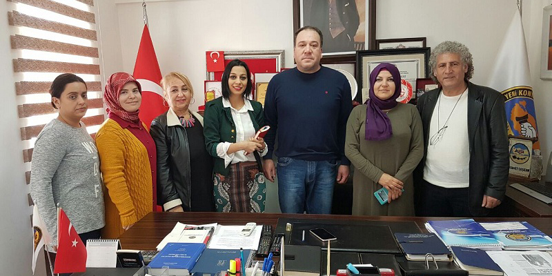 Mehmet Coşkun'a dernek ziyareti