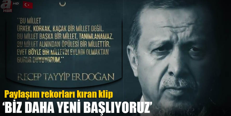 Biz daha yeni başlıyoruz