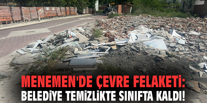 Menemen'de çevre felaketi: Belediye temizlikte sınıfta kaldı!
