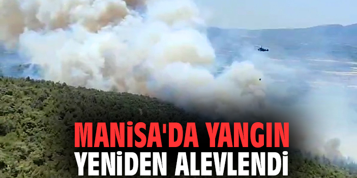 Manisa'da yangın yeniden alevlendi