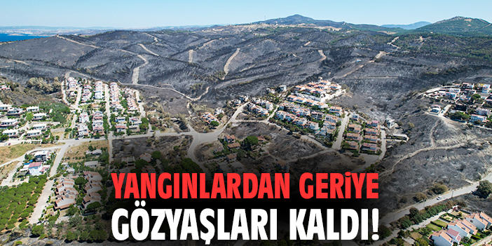 Yangınlardan geriye gözyaşları kaldı!
