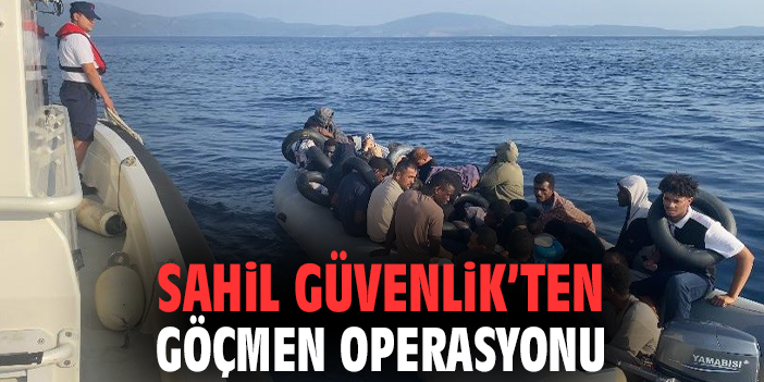Sahil Güvenlik'ten göçmen operasyonu
