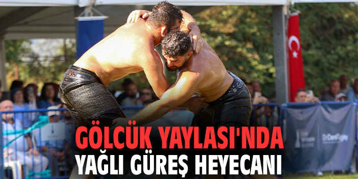 Gölcük Yaylası'nda yağlı güreş heyecanı