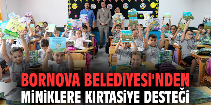 Bornova Belediyesi'nden miniklere kırtasiye desteği