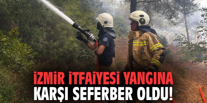 İzmir İtfaiyesi yangına karşı seferber oldu!