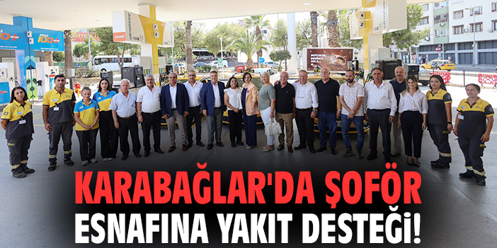 Karabağlar'da şoför esnafına yakıt desteği!