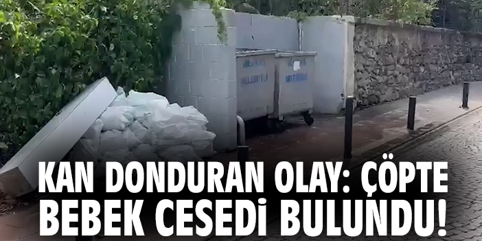 Kan donduran olay: Çöpte bebek cesedi bulundu