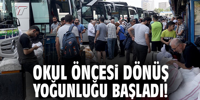 Okul öncesi dönüş yoğunluğu başladı