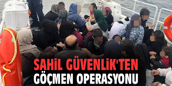 Sahil Güvenlik'ten göçmen operasyonu