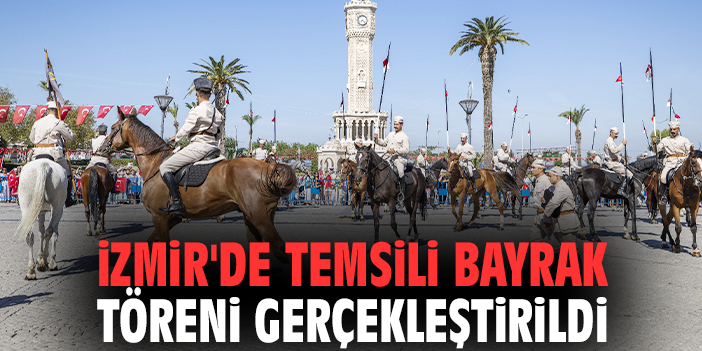 İzmir'de temsili bayrak töreni gerçekleştirildi