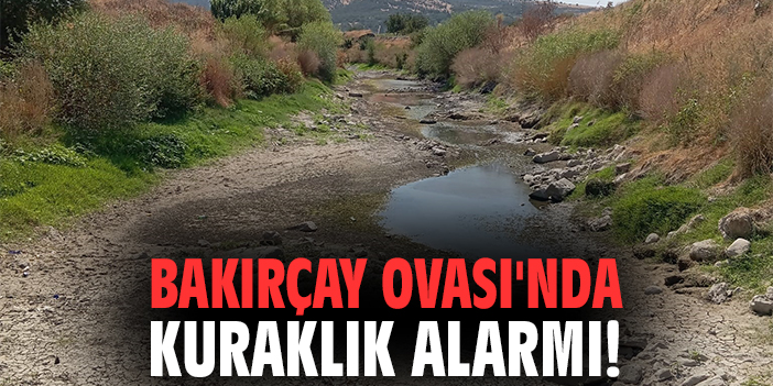 Bakırçay Ovası'nda kuraklık alarmı!