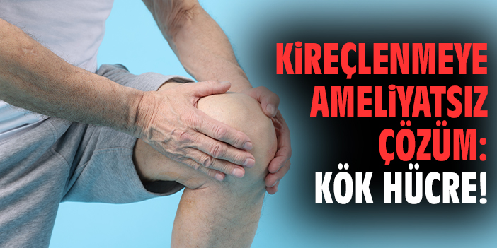 Kireçlenmeye ameliyatsız çözüm: Kök hücre!