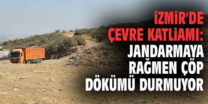 İzmir'de çevre katliamı: Jandarmaya rağmen çöp dökümü durmuyor