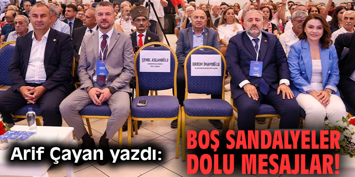 Boş sandalyeler dolu mesajlar!