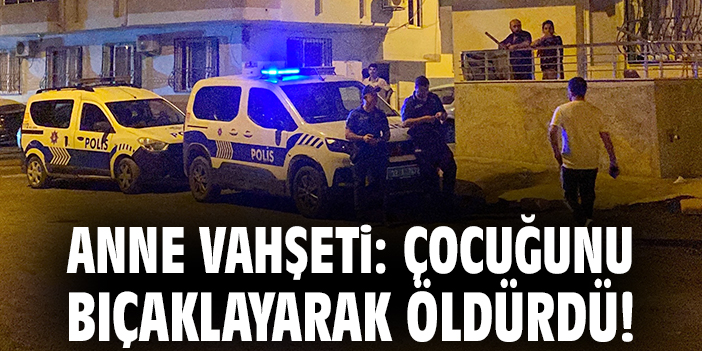 Anne vahşeti: Çocuğunu bıçaklayarak öldürdü!