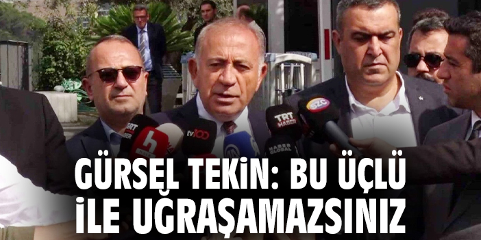 Gürsel Tekin: Bu üçlü ile uğraşamazsınız