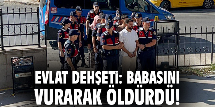 Evlat dehşeti: Babasını vurarak öldürdü!