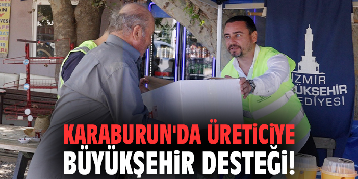 Karaburun'da üreticiye büyükşehir desteği!
