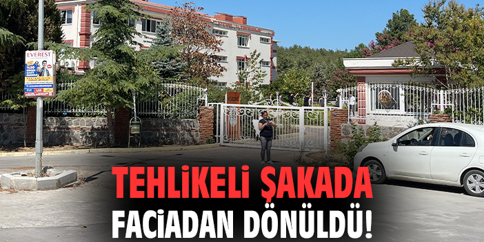 Tehlikeli şakada faciadan dönüldü!