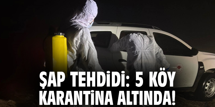 Şap tehdidi: 5 köy karantina altında!