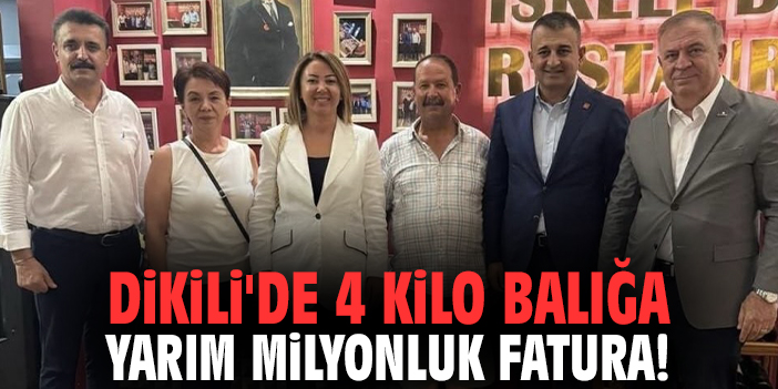 Dikili'de 4 kilo balığa yarım milyonluk fatura!