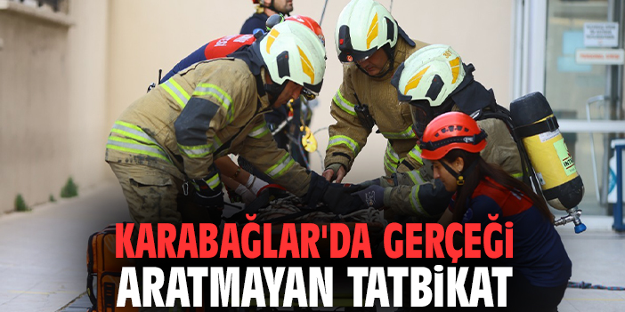 Karabağlar'da gerçeği aratmayan tatbikat