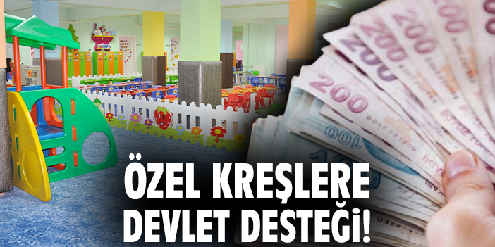 Özel kreşlere devlet desteği!
