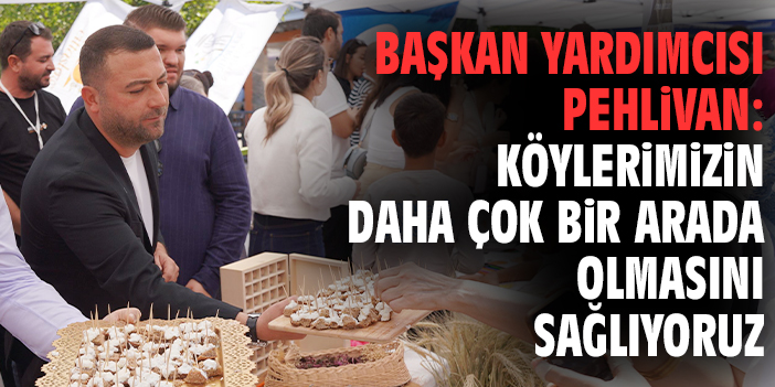 Başkan Yardımcısı Pehlivan: Köylerimizin daha çok bir arada olmasını sağlıyoruz
