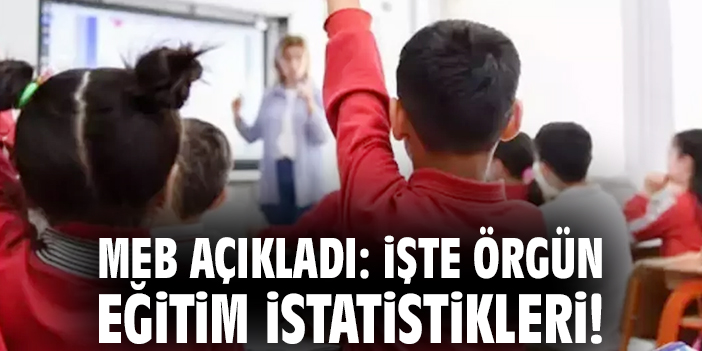 MEB açıkladı: İşte örgün eğitim istatistikleri!