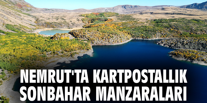 Nemrut'ta kartpostallık sonbahar manzaraları