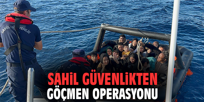 Sahil güvenlikten göçmen operasyonu