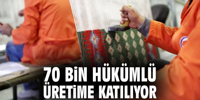 70 bin hükümlü üretime katılıyor
