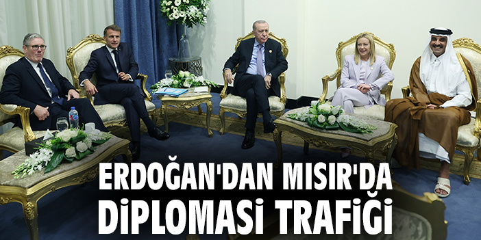 Erdoğan'dan Mısır'da diplomasi trafiği