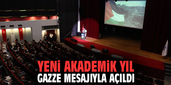 Yeni akademik yıl gazze mesajıyla açıldı