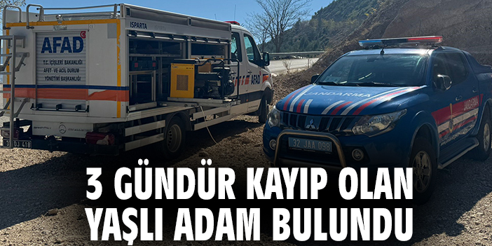 3 Gündür kayıp olan yaşlı adam bulundu