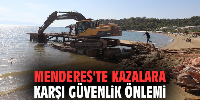 Menderes'te kazalara karşı güvenlik önlemi