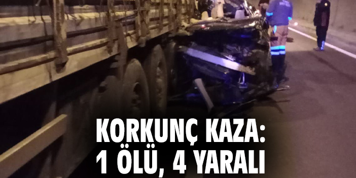 Korkunç kaza: 1 ölü, 4 yaralı
