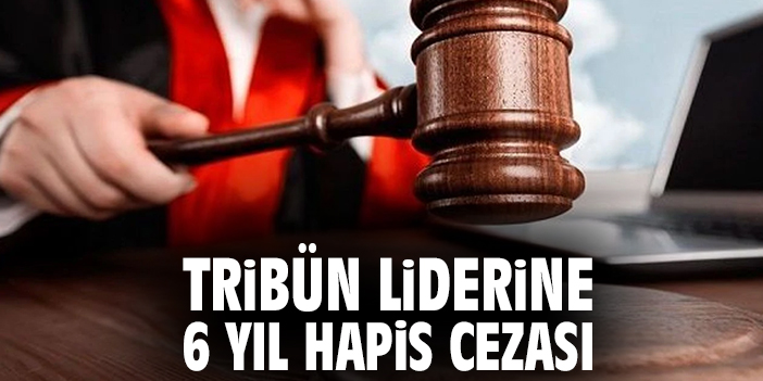 Tribün liderine 6 yıl hapis cezası