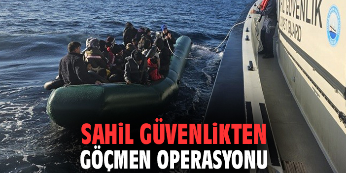 Sahil güvenlikten göçmen operasyonu