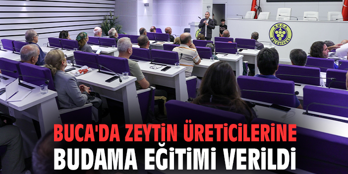 Buca'da zeytin üreticilerine budama eğitimi verildi