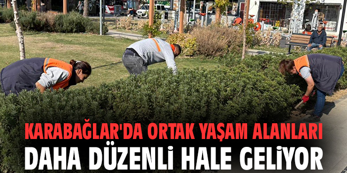 Karabağlar'da ortak yaşam alanları daha düzenli hale geliyor