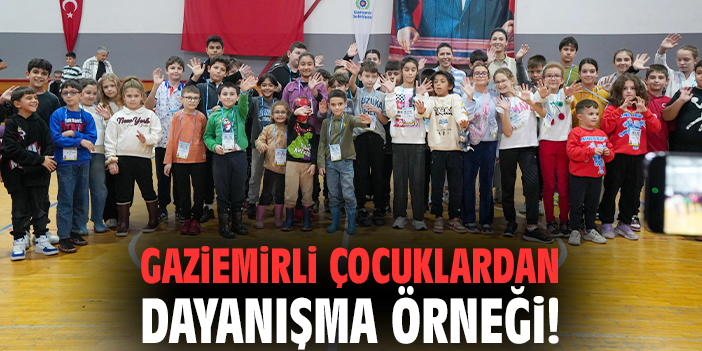 Gaziemirli çocuklardan dayanışma örneği!