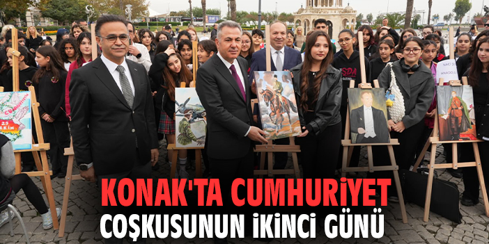 Konak'ta Cumhuriyet coşkusunun ikinci günü