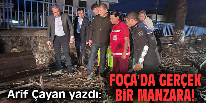 Foça'da gerçek bir manzara!