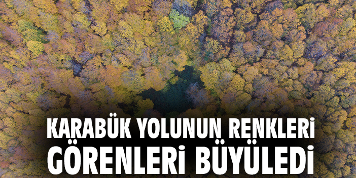 Karabük yolunun renkleri görenleri büyüledi