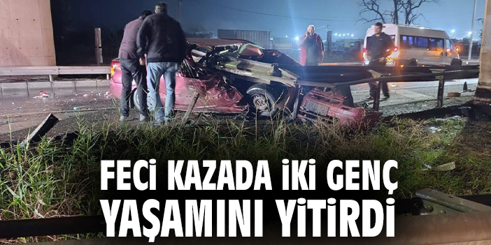 Feci kazada iki genç yaşamını yitirdi